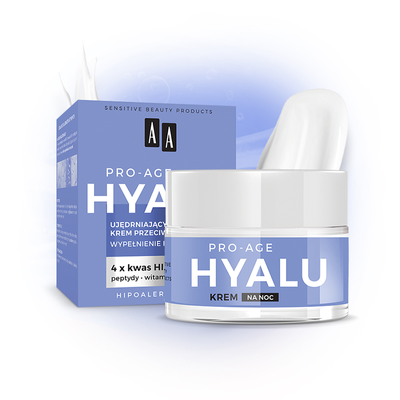 AA HYALU PRO AGE - Feszesítő és ránctalanító hatású éjszakai arckrém 50 ml