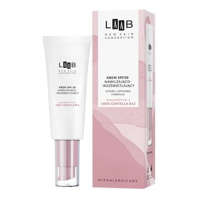 AA LAAB - Hidratáló és bőrszínjavító hatású nappali arckrém nonapeptiddel SPF 30, 40 ml