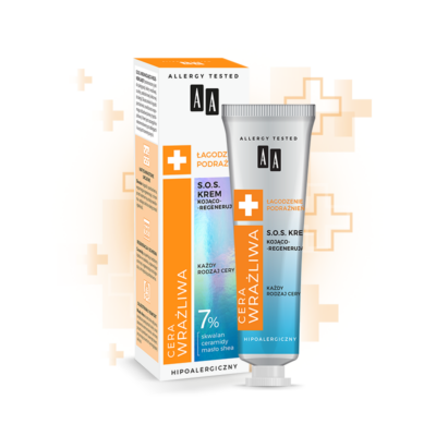 AA Sensitive Skin S.O.S. nyugtató és regeneráló hatású arckrém 50 ml