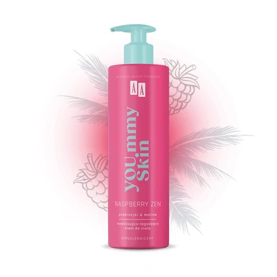 AA YOUMMY SKIN - Raspberry Zen - Nyugtató hatású testápoló krém, 400 ml AA YOUMMY SKIN - Raspberry Zen - Nyugtató hatású testápoló krém, 400 ml