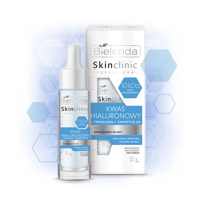 BIELENDA - SKIN CLINIC PROFESSIONAL - Hyaluronic Acid Hidratáló és nyugtató hatású szérum, 30 ml BIELENDA - SKIN CLINIC PROFESSIONAL - Hyaluronic Acid Hidratáló és nyugtató hatású szérum, 30 ml