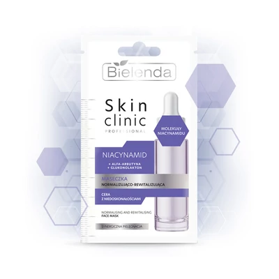 BIELENDA - SKIN CLINIC PROFESSIONAL - Niacinamid Normalizáló és revitalizáló hatású pakolás, 8 g BIELENDA - SKIN CLINIC PROFESSIONAL - Niacinamid Normalizáló és revitalizáló hatású pakolás, 8 g