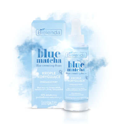 BIELENDA BLUE MATCHA - Blue Correcting Drops - Pórusösszehúzó hatású szérum 30 ml