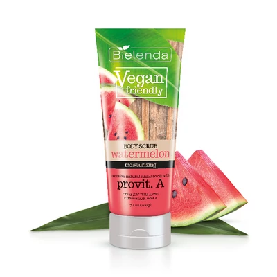 BIELENDA - VEGAN FRIENDLY - Görögdinnye hidratáló hatású testpeeling, 200 g BIELENDA - VEGAN FRIENDLY - Görögdinnye hidratáló hatású testpeeling, 200 g