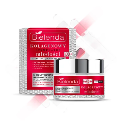 BIELENDA - COLLAGEN YOUTH STIMULATOR 60+ Endolifting ránctalanító nappali/éjszakai arckrém, 50 ml