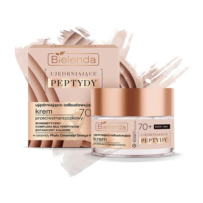 BIELENDA - FIRMING PEPTIDES - Feszesítő újjáépítő és ránctalanító hatású arckrém 70+, 50 ml BIELENDA - FIRMING PEPTIDES - Feszesítő újjáépítő és ránctalanító hatású arckrém 70+, 50 ml