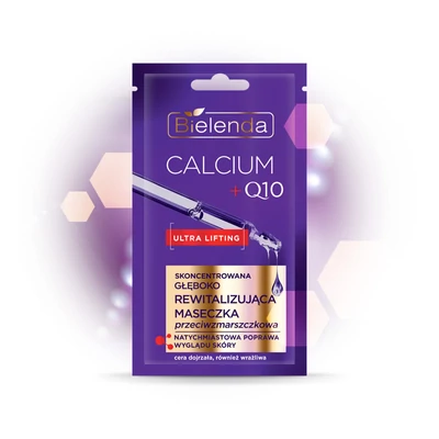 BIELENDA - CALCIUM + Q10 - Mélyrevitalizáló hatású koncentrált ránctalanító pakolás, 8 g