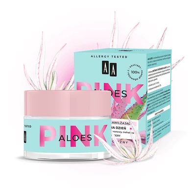 AA PINK ALOE - Intenzív hidratáló hatású nappali krém-gél, 50 ml