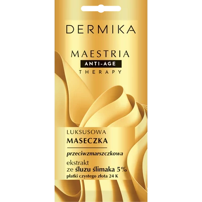 DERMIKA - MAESTRIA ANTI-AGE - Öregedésgátló hatású arcmaszk csiganyálka-kivonattal 5 % 7 g
