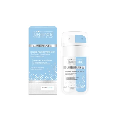 SUPREMELAB - HYDRA GLOW - Double Power Hydro Shot Kétfázisú hidratáló hidrokoncentrátum, 30 ml