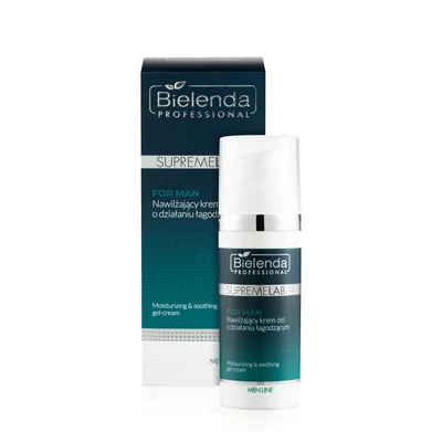 SUPREMELAB - MEN LINE - Hidratáló és nyugtató hatású krém-gél férfiaknak, 50 ml