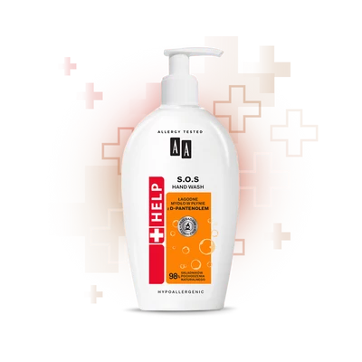 AA HELP - SOS nyugtató hatású kézmosó szappan, 300 ml AA HELP - SOS nyugtató hatású kézmosó szappan, 300 ml