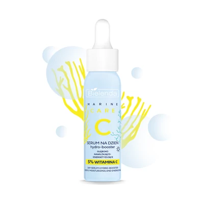 BIELENDA - MARINE CARE C - Mélyhidratáló és energizáló hatású nappali hidro-booster, 30 ml