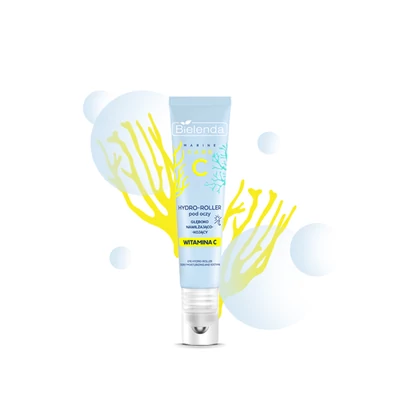 BIELENDA - MARINE CARE C - Mélyhidratáló és nyugtató hatású szemkörnyéki hidro-roller, 15 ml