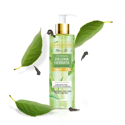 BIELENDA - GREEN TEA - Arclemosó gél teafa olajjal, 200 g BIELENDA - GREEN TEA - Arclemosó gél teafa olajjal, 200 g