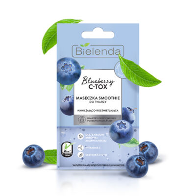 Bielenda Blueberry C-Tox Áfonyás smoothie arcpakolás 8 g