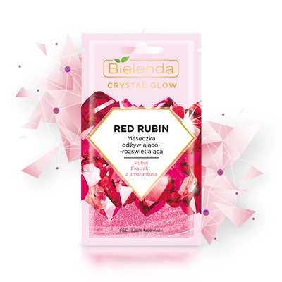 Bielenda Crystal Glow Red Rubin Tápláló hatású arcpakolás 8 g