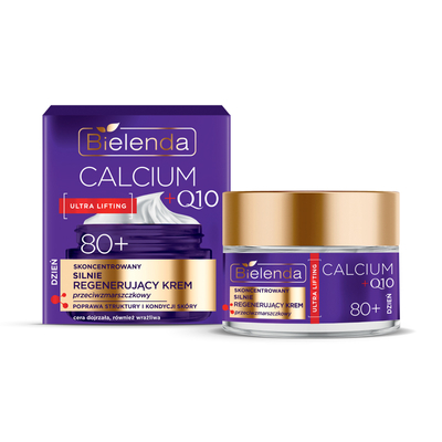Bielenda Calcium + Q10 - 80+ Intenzív regeneráló és ránctalanító hatású nappali krém-koncentrátum 50 ml