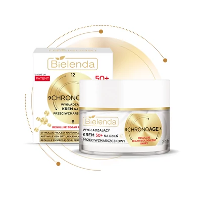 BIELENDA - CHRONO AGE 24h - Bőrkisimító hatású nappali arckrém 50+, 50 ml BIELENDA - CHRONO AGE 24h - Bőrkisimító hatású nappali arckrém 50+, 50 ml