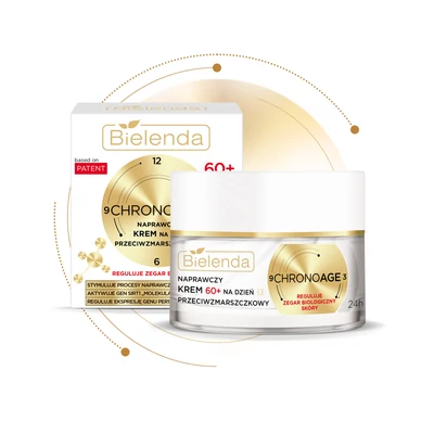 BIELENDA - CHRONO AGE 24h - Helyreállító hatású nappali arckrém 60+, 50 ml
