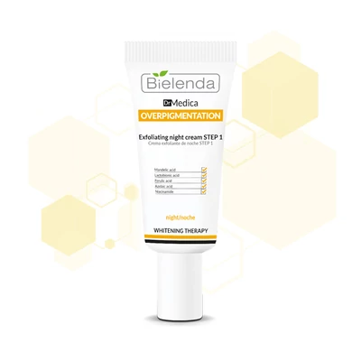 BIELENDA - DR. MEDICA OVERPIGMENTATION - Hámlasztó hatású éjszakai arckrém - 1. lépés, 30 ml BIELENDA - DR. MEDICA OVERPIGMENTATION - Hámlasztó hatású éjszakai arckrém - 1. lépés, 30 ml
