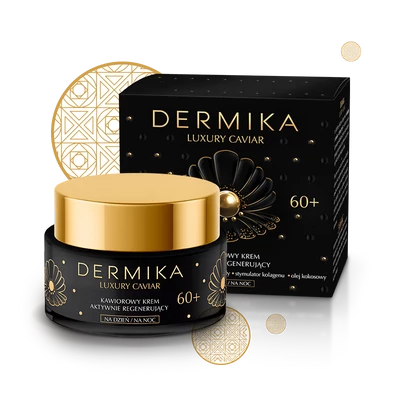 DERMIKA: LUXURY CAVIAR: 60+ Aktív regeneráló hatású arckrém kaviárral, 50 ml