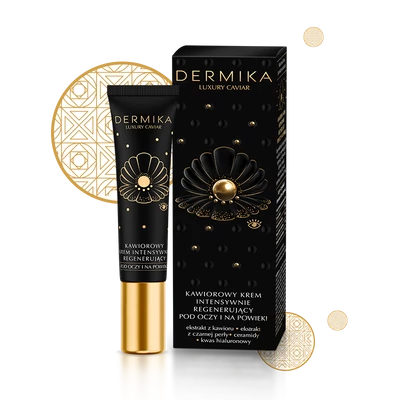 DERMIKA - LUXURY CAVIAR - Intenzív regeneráló hatású szemkörnyéki krém, 15 ml DERMIKA - LUXURY CAVIAR - Intenzív regeneráló hatású szemkörnyéki krém, 15 ml