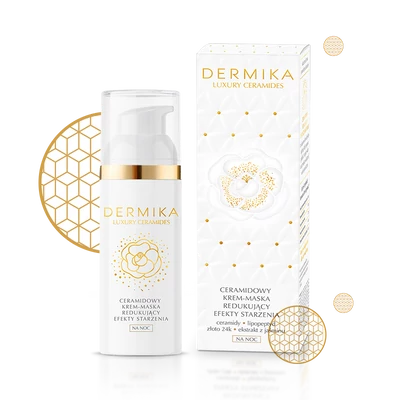 DERMIKA: LUXURY CERAMIDES: Éjszakai krémpakolás ceramidokkal, 50 ml