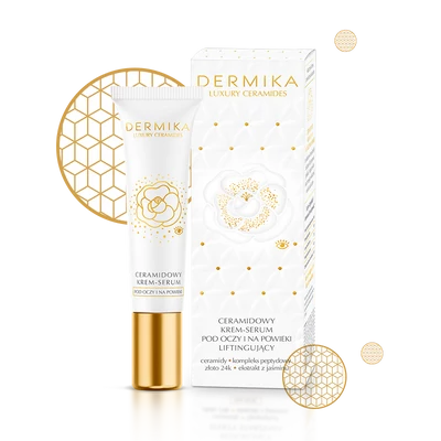 DERMIKA - LUXURY CERAMIDES - Lifting hatású szemkörnyéki krém-szérum ceramidokkal, 15 ml DERMIKA - LUXURY CERAMIDES - Lifting hatású szemkörnyéki krém-szérum ceramidokkal, 15 ml