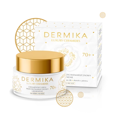 DERMIKA: LUXURY CERAMIDES: 70+ Ránctalanító és feszesítő hatású arckrém ceramidokkal, 50 ml
