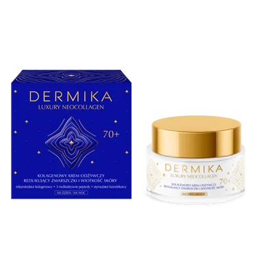 DERMIKA: LUXURY NEOCOLLAGEN 70+ Ránctalanító és feszesítő hatású arckrém, 50 ml