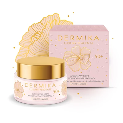 DERMIKA - LUXURY PLACENTA - 50+ Lifting hatású arckrém növényi placentával 50 ml