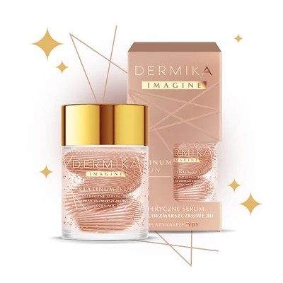 DERMIKA - IMAGINE PLATINUM SKIN - Bőrkisimító hatású 3D szérum peptidekkel 60 g