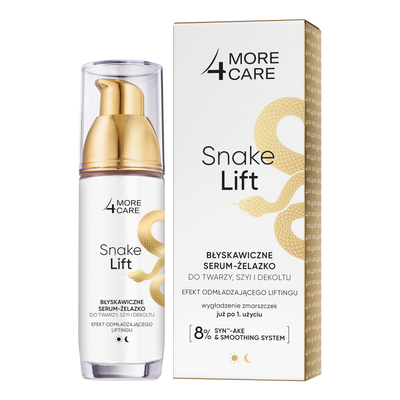 More4Care Snake Lift - Azonnali bőrfiatalító és feszesítő hatású gél-szérum 35 ml