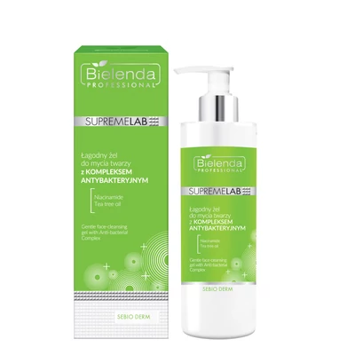 SUPREMELAB - SEBIO DERM - Antibakteriális hatású, gyengéd arclemosó gél, 200 g