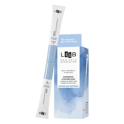 AA LAAB - Milky Waterfall Hydration - Intenzív nappali és éjszakai szemkörnyékápoló szérum-duó, 2x10 ml