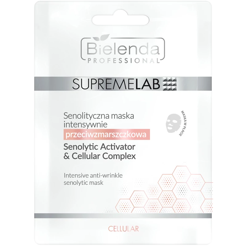 SUPREMELAB - CELLULAR - Ránctalanító hatású szenolitikus fátyolmaszk, 1 db