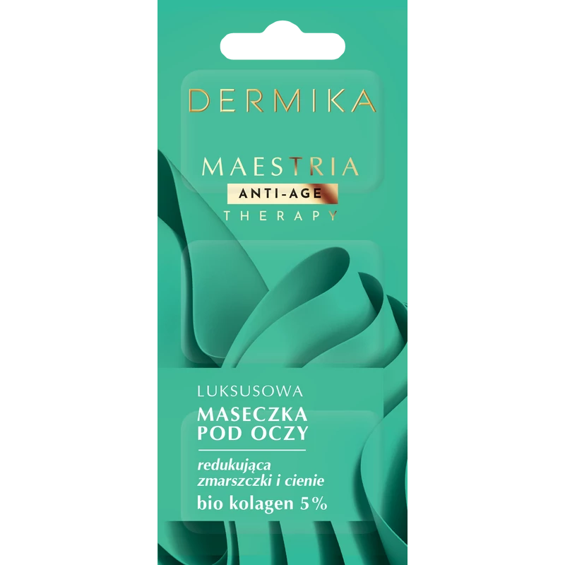 DERMIKA: MAESTRIA Luxus 5% biokollagén szemmaszk a ráncok és a sötét karikák csökkentésére, 3x1,5 ml