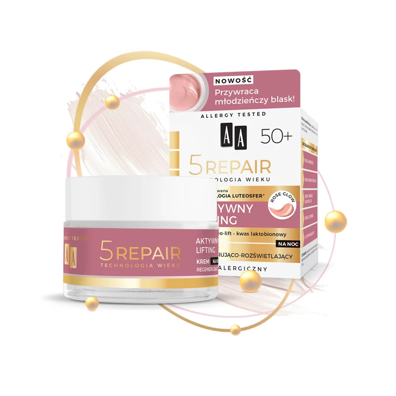 AA 5 REPAIR - ACTIVE LIFTING - Regeneráló hatású éjszakai krém 50+, 50 ml