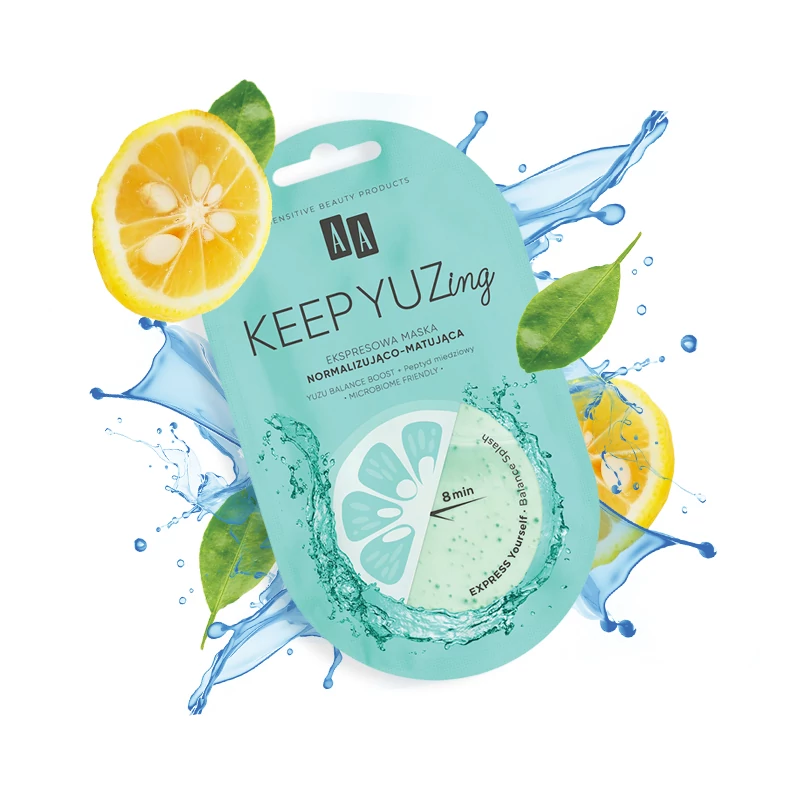 AA KEEP YUZING EXPRESSZ - Normalizáló és mattító hatású krémpakolás, 7 ml
