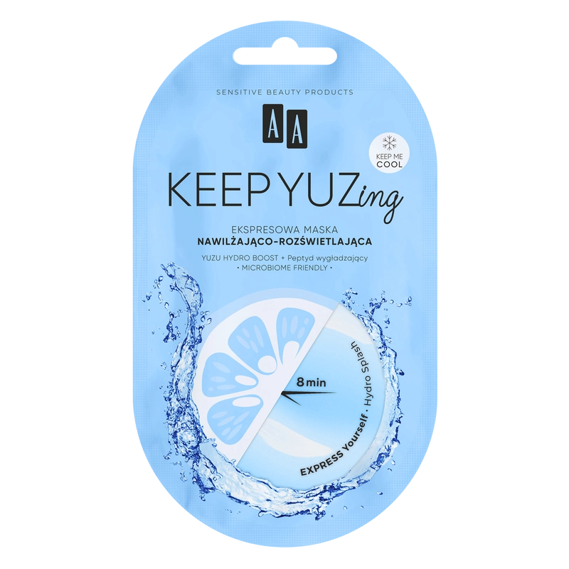 AA Keep Yuzing Expressz hidratáló és bőrszínjavító hatású krémpakolás 7 ml