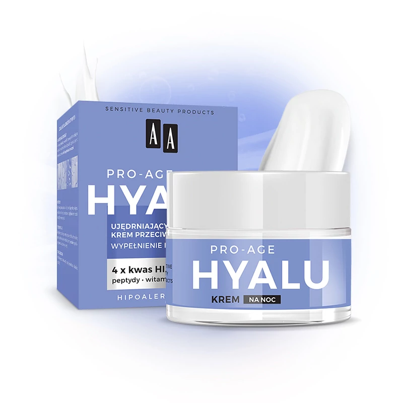 AA Hyalu Pro Age Feszesítő és ránctalanító éjszakai arckrém 50 ml