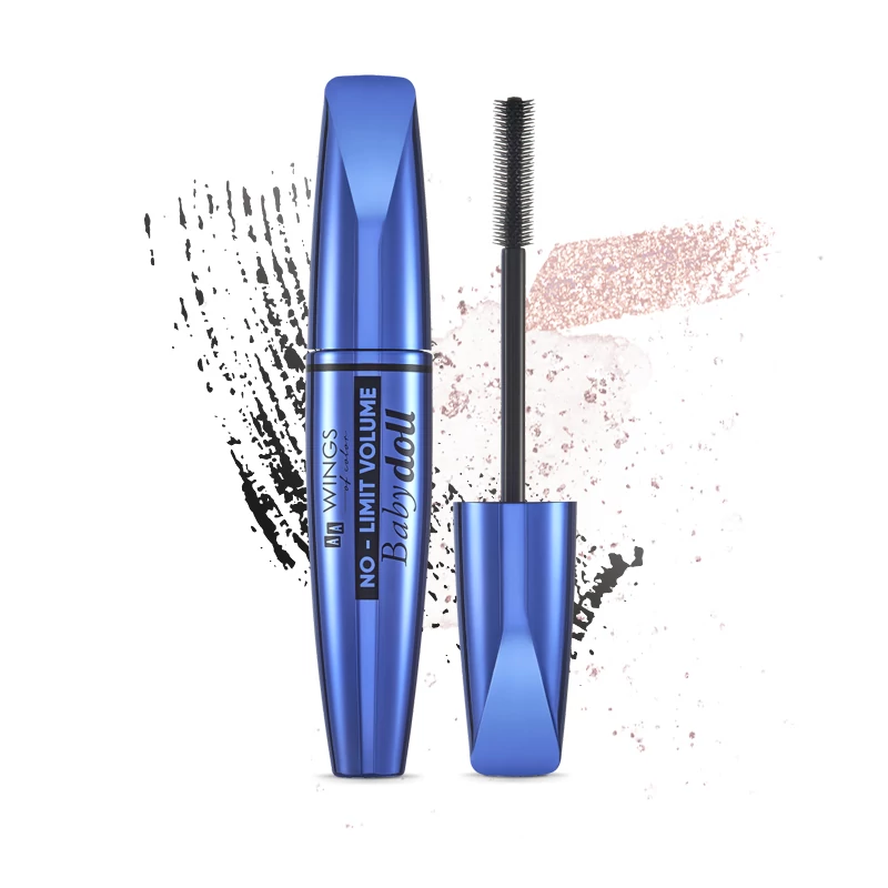 AA WINGS OF COLOR No Limit Volume Baby Doll - Műszempilla hatású szempillaspirál 6 g