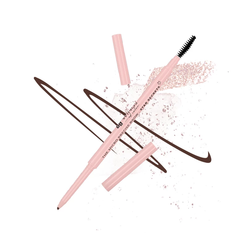 AA WINGS OF COLOR STAR SECRETS The Micro Precise Brow - Szemöldökceruza 02 Warm Brown 0,06 g