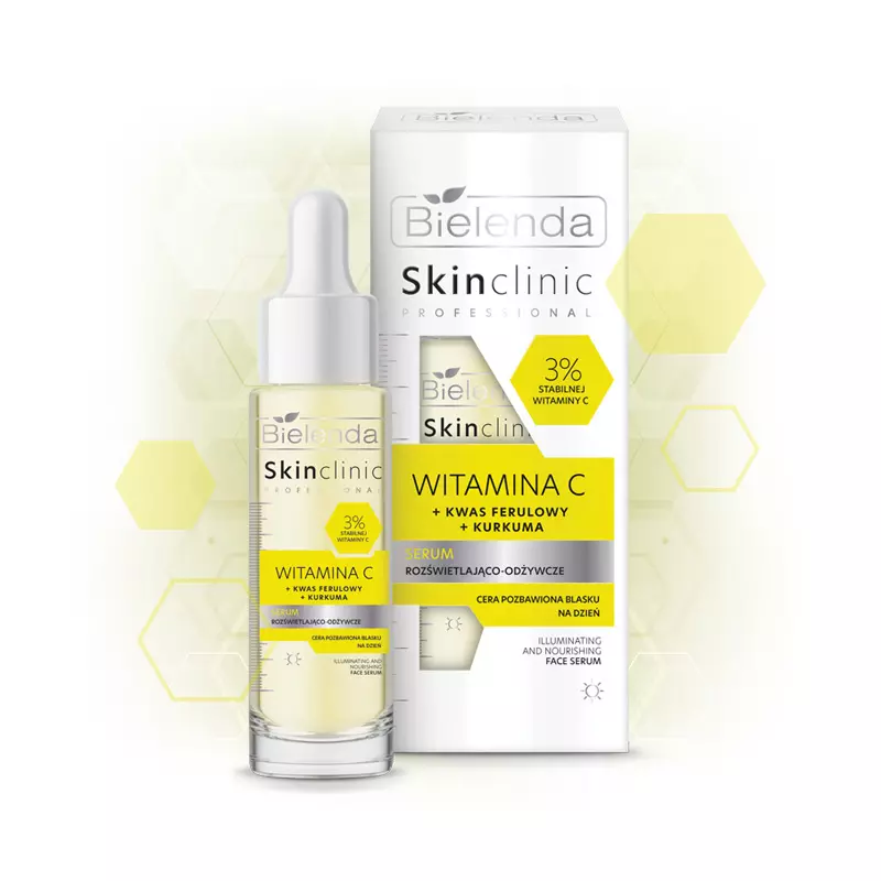 Bielenda Skin Clinic Professional Vitamin C Bőrszínvilágosító és tápláló hatású szérum 30 ml