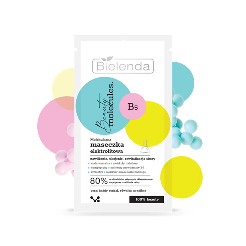BIELENDA - BEAUTY MOLECULES - Elektrolit pakolás minden bőrtípusra, 8 g