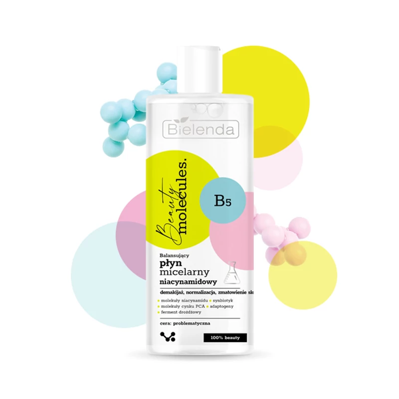 BIELENDA - BEAUTY MOLECULES - Szinbiotikus micellás víz, 500 ml
