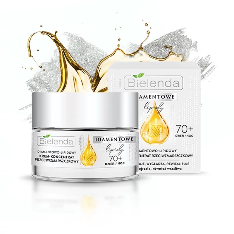 Bielenda Diamond Lipids 70+ Ránctalanító hatású krémkoncentrátum kaméliaolajjal 50 ml