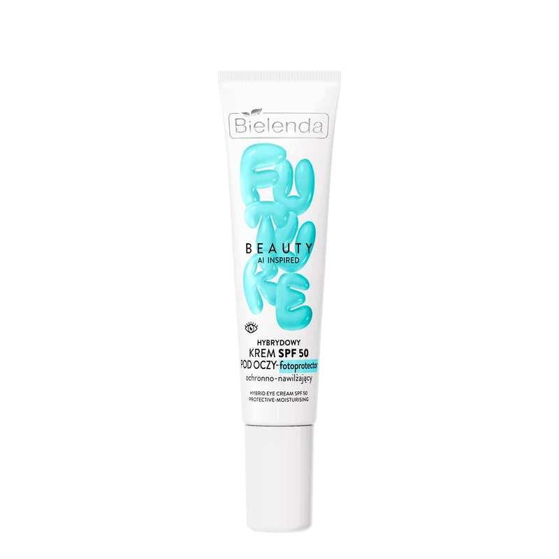 BIELENDA FUTURE BEAUTY AI INSPIRED - HIBRID HIDRATÁLÓ ÉS FÉNYVÉDŐ SZEMKÖRNYÉKÁPOLÓ KRÉM SPF 50, 15 ml