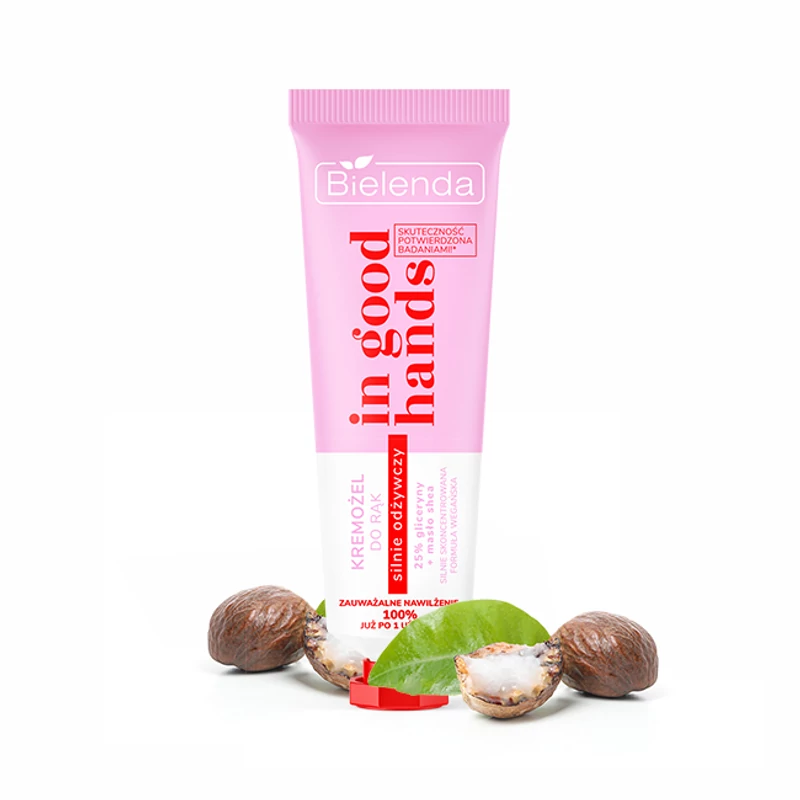 Bielenda In Good Hands Intenzív tápláló hatású kézápoló krém-gél shea vajjal 50 ml
